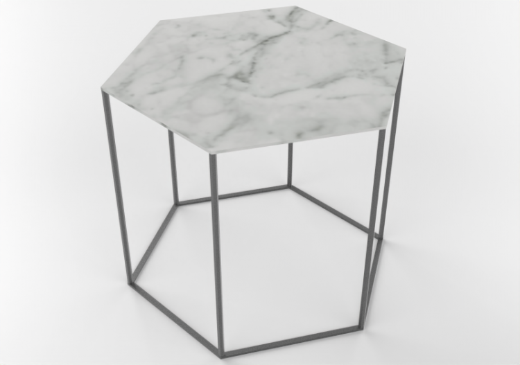 3D Tables - Marble table - Desalto - Hexagon - ACCA...