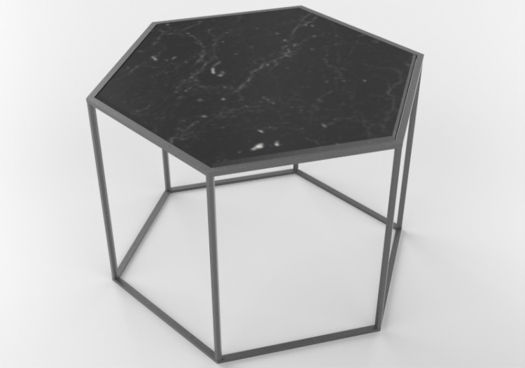 Mesas 3D - Mesita de mármol - Desalto - Hexagon - ACCA...