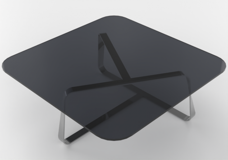 Tavoli 3D - Tavolino in vetro - Desalto - Twister - ACCA...