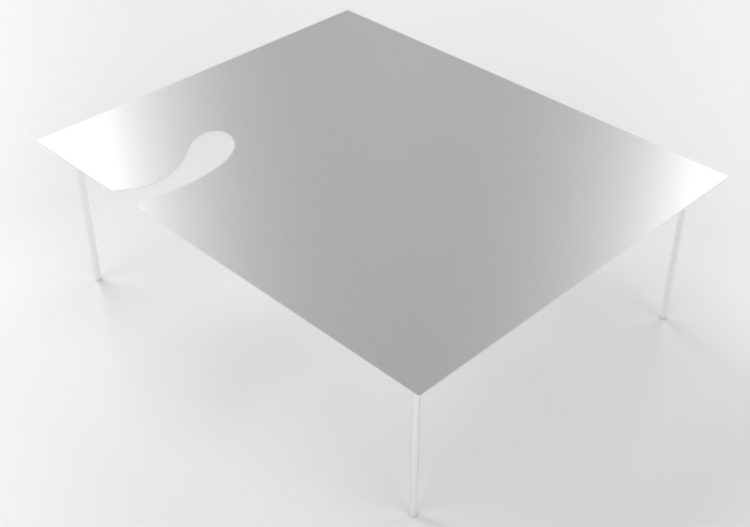 Tavoli 3D - Tavolino in metallo - Desalto - Softer than...