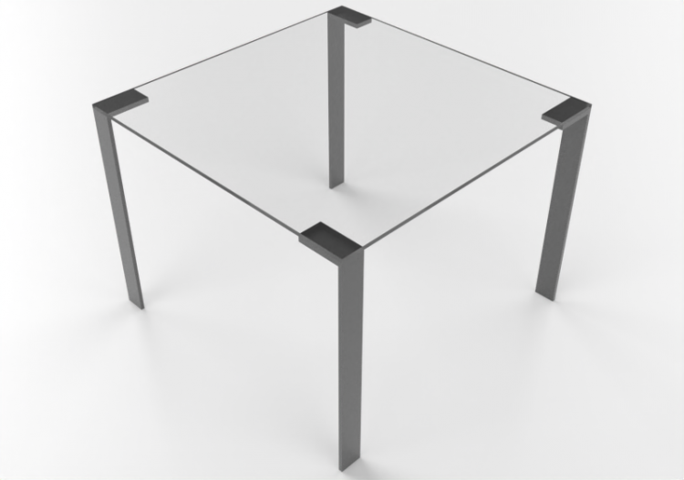 3D Tables - Glass coffee table - Desalto - Liko - ACCA...