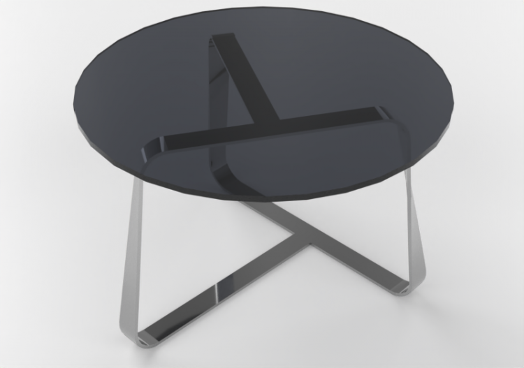Tavoli 3D - Tavolino in vetro - Desalto - Twister - ACCA...