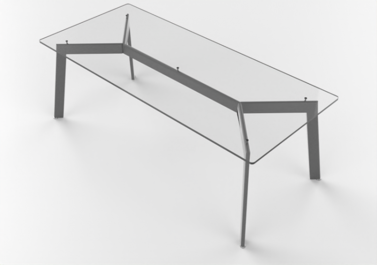 Mesas 3D - Mesa de vidrio - Desalto - Link - ACCA software
