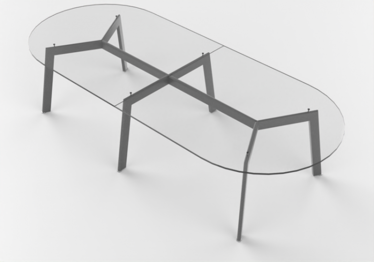 3D Tables - Glass Table - Desalto - Link - ACCA software