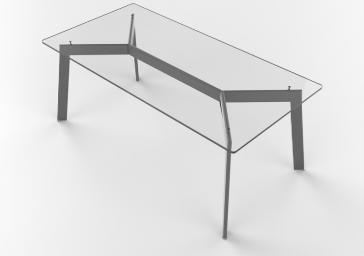 3D Tables - Glass Table - Desalto - Link - ACCA software