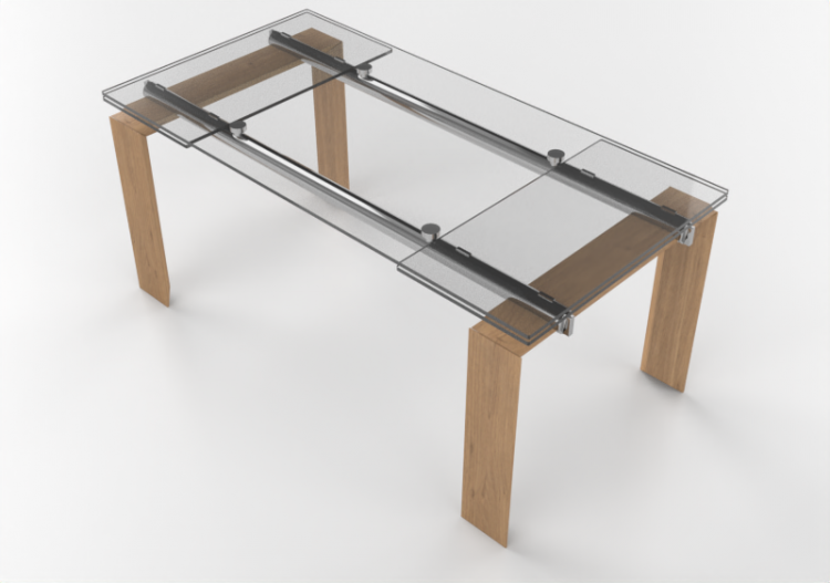 3D Tables - Glass Table - Desalto - Stilt - ACCA software