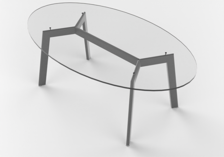 3D Tables - Glass Table - Desalto - Link - ACCA software