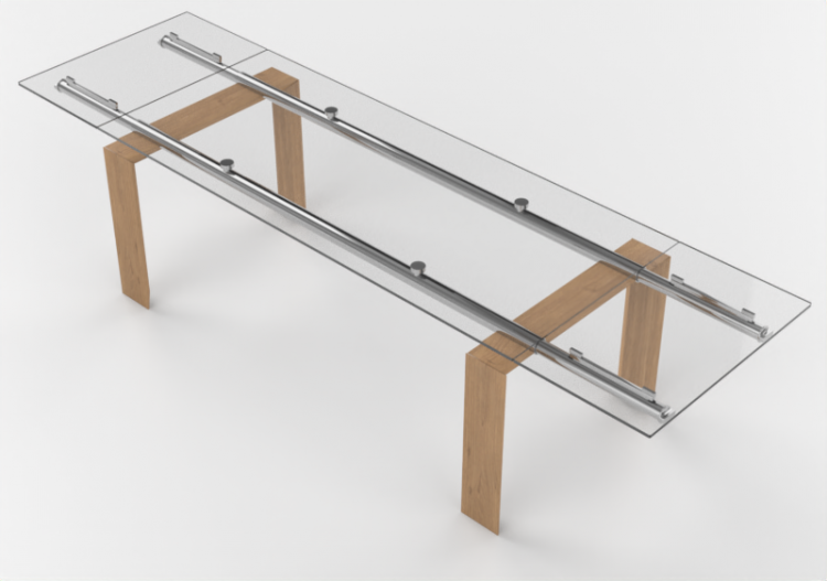 Mesas 3D - Mesa de vidro - Desalto - Stilt - ACCA software