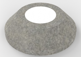 3D Floor lamp - Floor mounted Light - Concrete - Simes