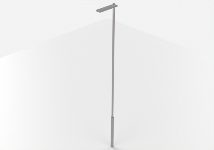 3D Street Lights - Pole mounted street light - Avenue -...