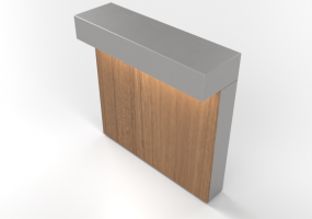 3D Post - Bollard - Mini Look - Simes