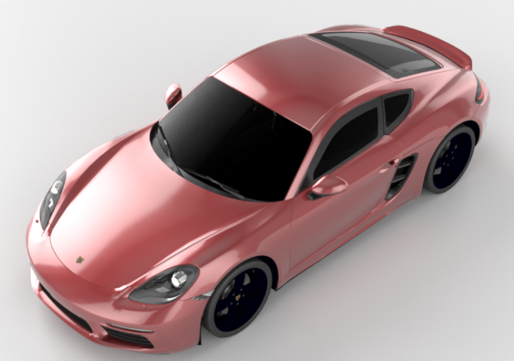 3D Cars - Porsche 718 Cayman S - ACCA software