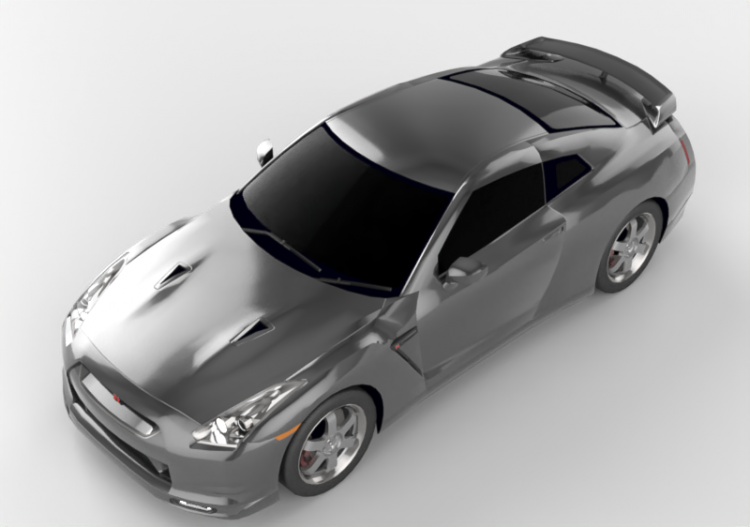 Automóveis 3D - Nissan GT-R - ACCA software