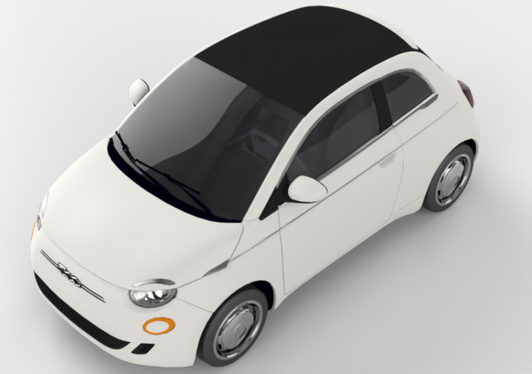3D Cars - Fiat 500E - ACCA software