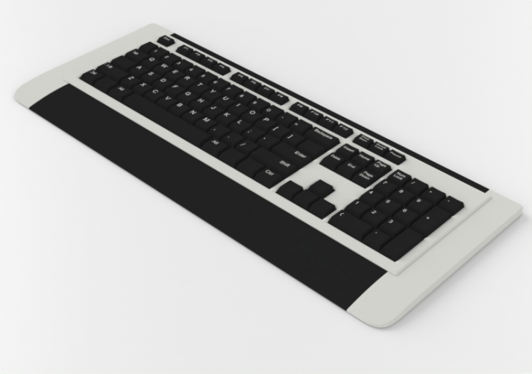 Computers and Mobile phones 3D - Computer keyboard - ACCA...