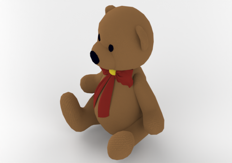 3D Toys - Toy bear - ACCA software