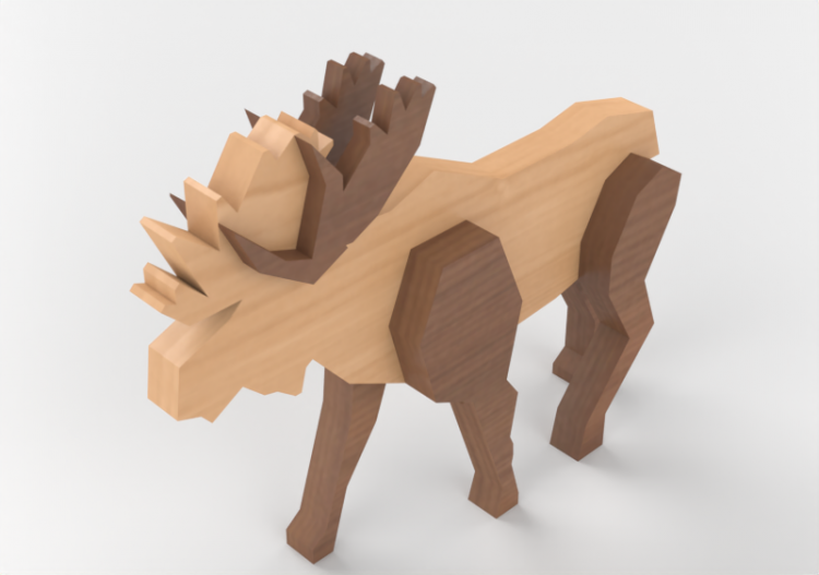Giocattoli - Alce giocattolo in legno - ACCA software