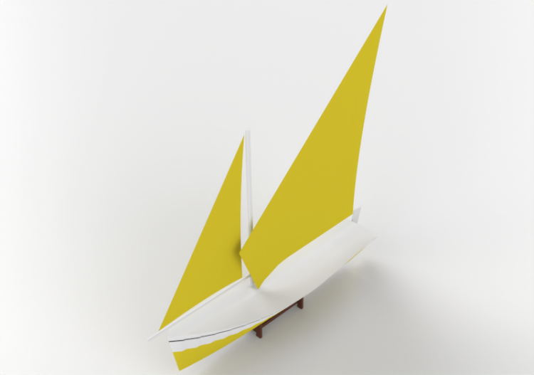 3D Toys - Small statue - ship - ACCA software