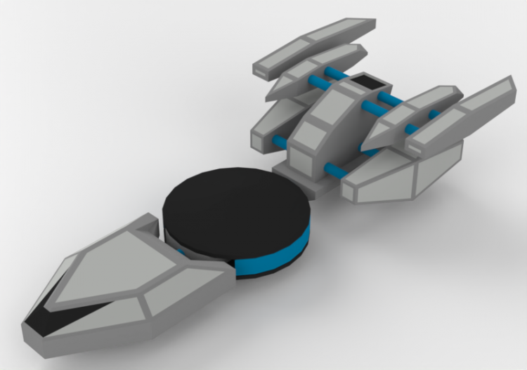 3D Toys - Toy spaceship - ACCA software