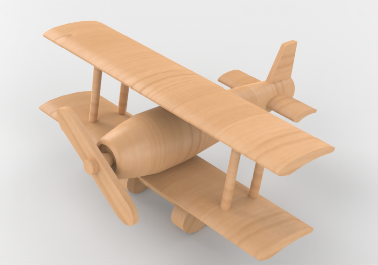 Giocattoli - Aereo giocattolo in legno - ACCA software