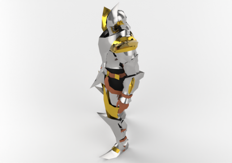 Juguetes 3D - Estatuilla caballero - ACCA software