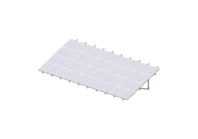 Fotovoltaico 3D - M&oacute;dulos fotovoltaicos para cubiertas llanas - 1645mm x 990 mm con kit montaje