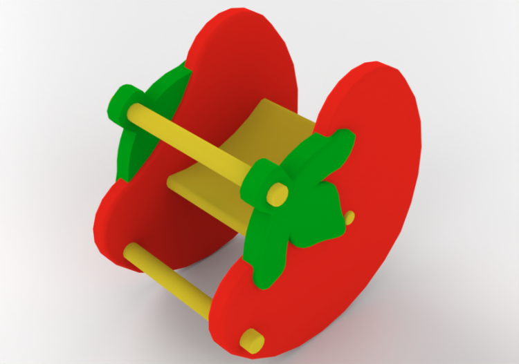 3D Toys - Rocking chair in the shape of a strawberry - ACCA...