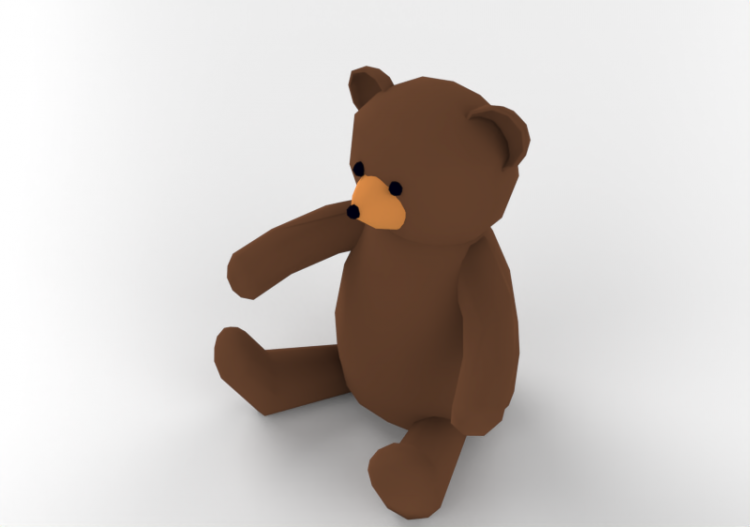 3D Spielzeug - Teddybär-Kuscheltier - ACCA software