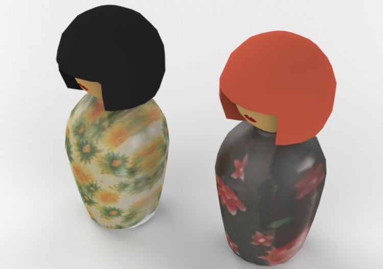 3D Toys - Pair of matryoshkas - ACCA software