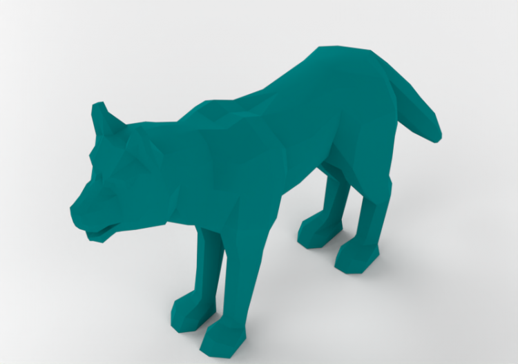 3D Toys - Small statue - Lupo - ACCA software