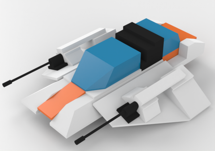 3D Toys - Toy spaceship - ACCA software