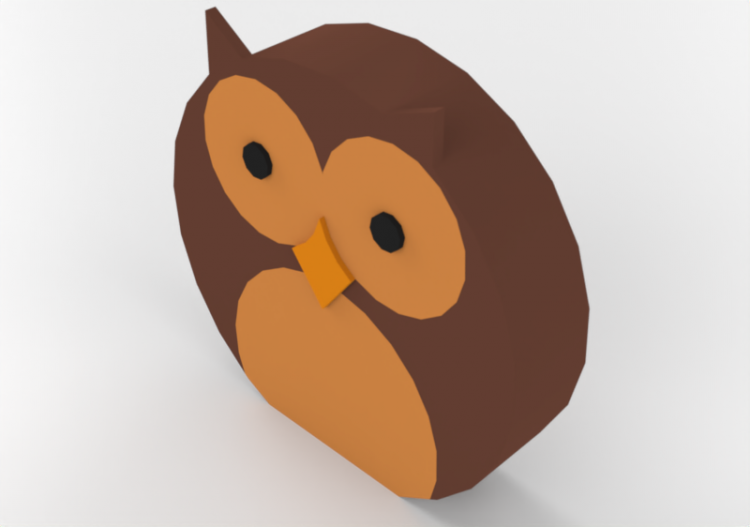 3D Spielzeug - Eulen-Figur - ACCA software