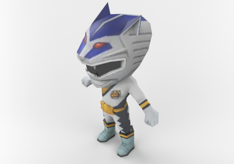 Juguetes 3D - Estatuilla White Ranger - ACCA software