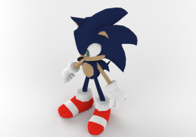 3D Toys - Small statue - Sonic