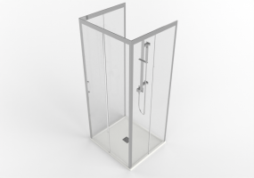 Duchas 3D - Piatto doccia con box 90x80cm