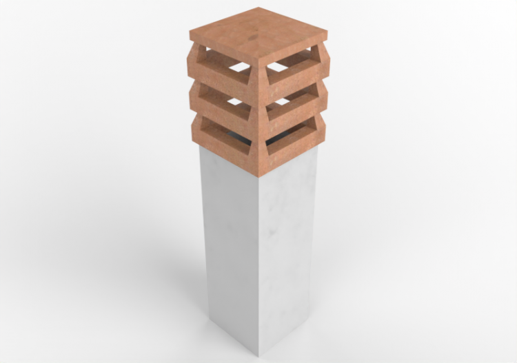 Chimneys and chimney pots 3D - Comignolo - ACCA software