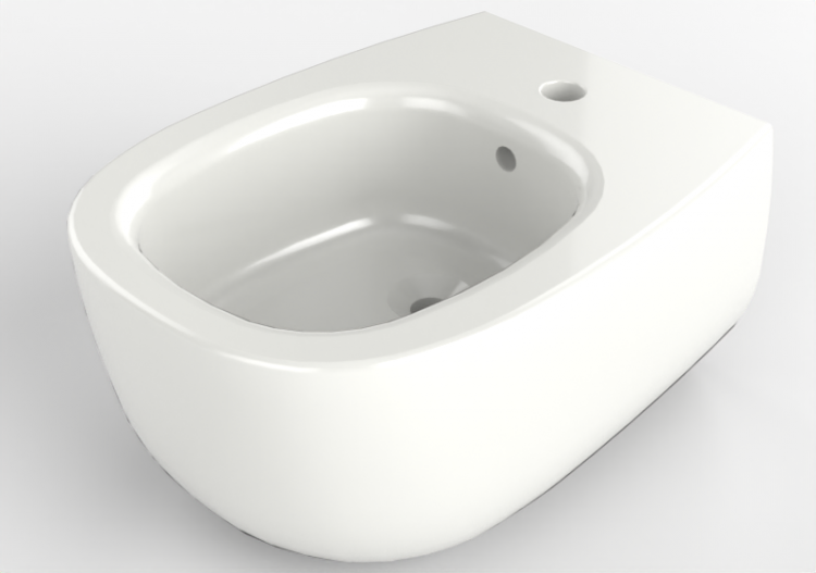 Bidet 3D - Bidet suspendu - Flaminia - BN218 - Bonola -...