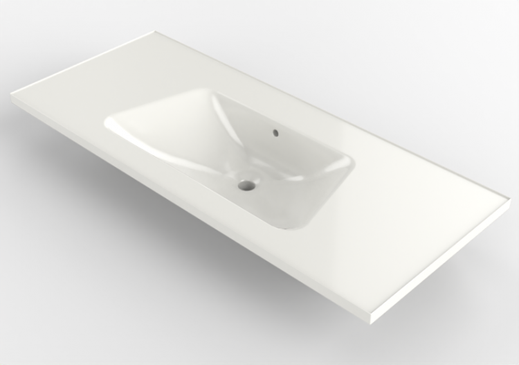 3D Sinks - Washbasin - Flaminia - BM120L - Bloom - ACCA...