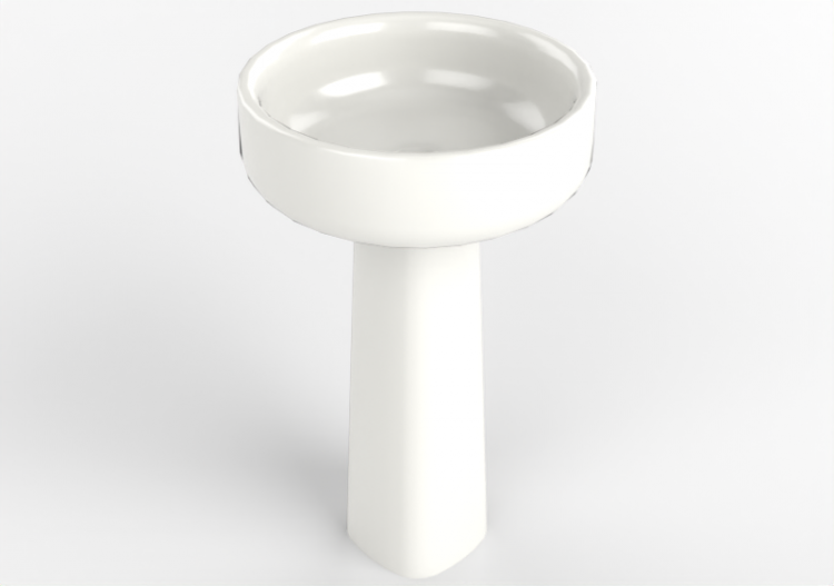 3D Sinks - Washbasin with support - Flaminia - BN50A+BN50C...
