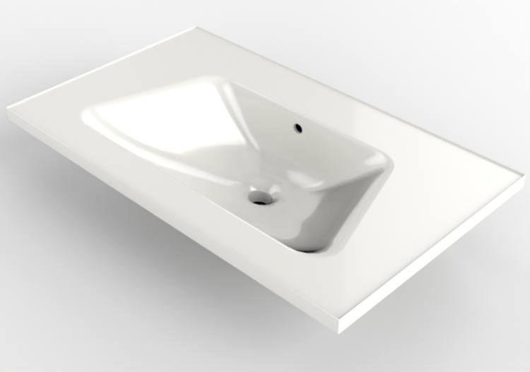 3D Sinks - Washbasin - Flaminia - BM85L - Bloom - ACCA...