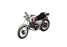 Motos et V&eacute;los 3D - Motocyclette vintage