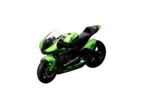 Motocicletas e bicicletas 3D - Kawasaki Ninja ZX RR