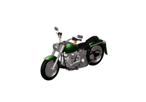Motos et V&eacute;los 3D - Moto am&eacute;ricaine