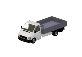 Camions et Autobus 3D - Fourgon avec caisse