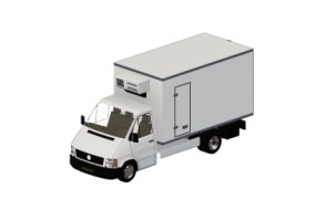 Trucks and Buses 3D - Mobile Refrigerated Vans