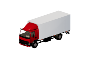 Trucks and Buses 3D - Curtainsider van cabin