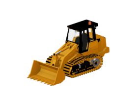 Máquinas para construção 3D - Carregadeira de lagartas