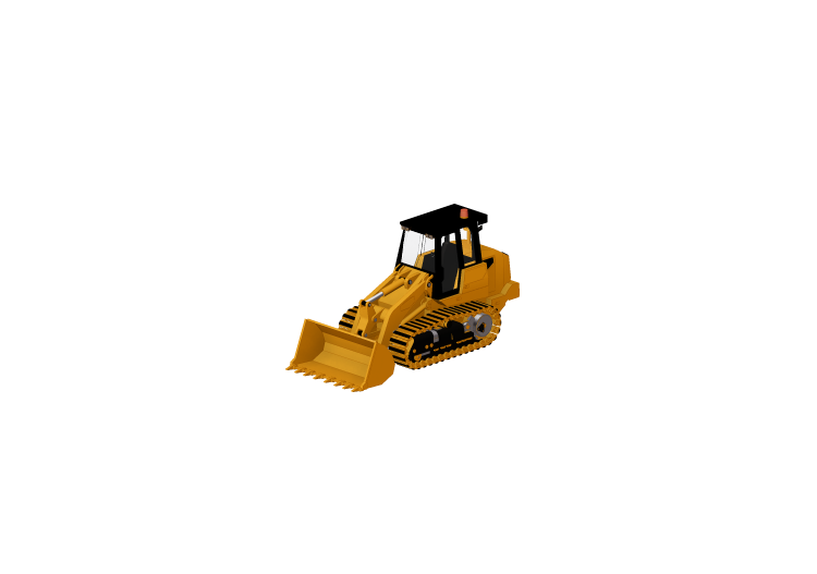 Machines de chantier 3D - Chargeur à chenilles - ACCA... Machines de chantier 3D - Chargeur à chenilles - ACCA...