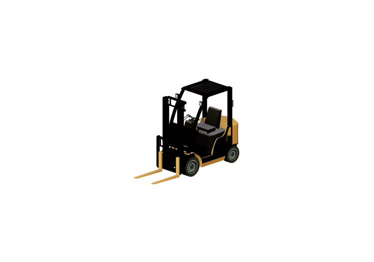 Machines de chantier 3D - Chariot élévateur - ACCA software Machines de chantier 3D - Chariot élévateur - ACCA software