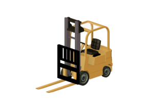 Machines de chantier 3D - Chariot &eacute;l&eacute;vateur